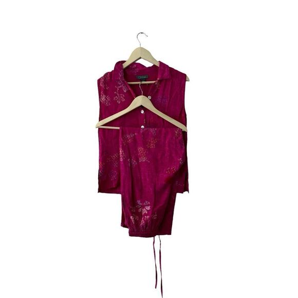 Endless Options Small SET Batik Tank Top & Pants Ethnic Pink Womens READ - Picture 1 of 16
